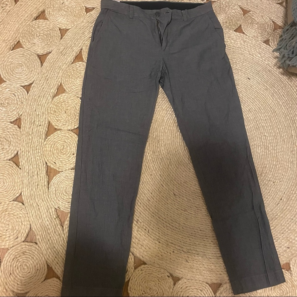 Brooks Brothers High Waist Men’s Fleece Cotton Gray Chinos Trousers Slacks